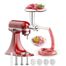 Lb1905 Tpgsing Meat Grinder For Kitchenaid Mixer Attachment With 4 Grinding Pl