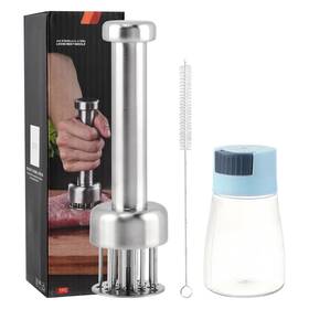 Trivolein 22444997 Meat Tenderizer Tool Stainless Steel Mallet One Size Silver