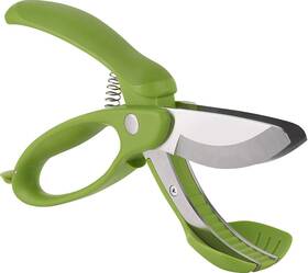 09610135 Trudeau Toss And Chop Salad Tongs Stainless Steel Green