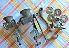 Unbranded Lot Of Vintage Food Meat Grinder Climax Universal Plus