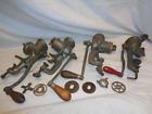 Unbranded Vintage Lot Of Hand Crank Food Chopper Meat Grinder