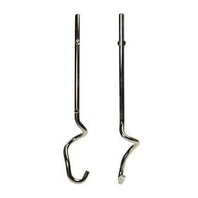 Univen 744539861106 Stainless Steel Dough Hooks Compatible With Kitchenaid Hand Silver
