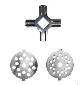 Univen 744539900188 Meat Grinder Blade And Disc Plate Set Compatible With Kitchenaid Fga Food