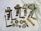 Universal Vtg Lot Of Hand Crank Food Chopper Meat Grinders