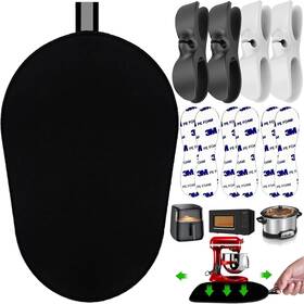 Ux-05 Uxcrx Sliding Mat For Kitchen Aid L 5-8 Quart Bowl Lift Black 4 Cord Organizer