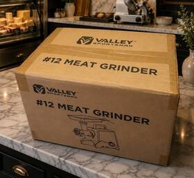 Valley Sportsman Mg12-1200 #12 1200w Electric Meat Grinder With Sausage Stuffer Plates
