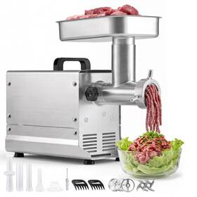 Vevor 197988190097 Commercial Meat Grinder 11 Lbs/min Capacity #12 Electric Mincer With 3 Pl