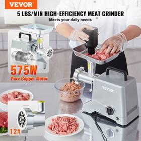 Vevor 197988651642 Commercial Electric Meat Grinder 5 Lb/min Capacity 575w Sausage Stuffer Kitchen