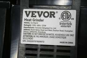 1a-pg612 Vevor Electric Meat Grinder 419 Lb/h 575w 1100w Max Industrial Mincer