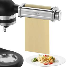 Za-ntk16 Vevor Patsa Roller Attchemnt For Kitchenaid Stand Mixer 1 Set Silver