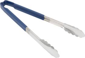 4781230 Vollrath Dc246 Jacobs Pride 12-inch Scalloped Utility Tong Stainless Blue