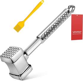 Vovoly 889787880452 Meat Hammer Premium Stainless Steel Tenderizer