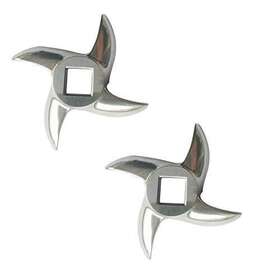 Vturboway 754909960179 2 Pack #22 Meat Grinder Blade Stainless Steel Knife Cutter Replacement For Gr