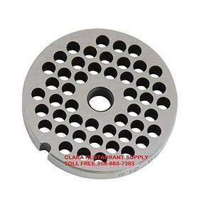 W&p 634041430283 #12 Meat Grinder Plate 1/4 Inches Hole Silver