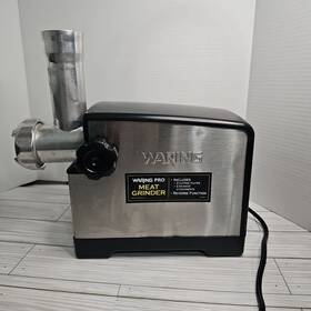 151205 Waring Pro Professional Electric Meat Grinder Stainless Steel Works