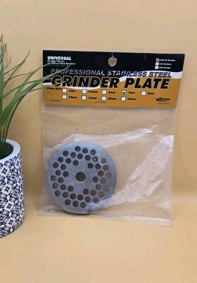 03-0101-w Weston Professional Stainless Steel Grinder Plate 7mm Universal Fit #20/22 Grinders