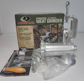 Weston 36-1001-gkf Mossy Oak Meat Gtinder Gamekeeper # 10 By With C Clamp