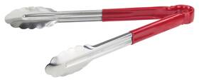 Ut-12hp-r Winco 12 Inch Stainless Steel Serving Tongs With Plastic Handle Red