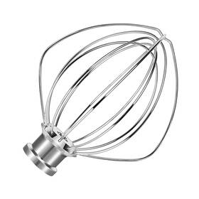 Kn256 Wiselet Stainless Steel Whisk For Kitchenaid 6 Quart Bowl-lift Stand Large Silver