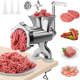 Xdggcsy 753829961549 Meat Grinder Manual Mincer - Sausage Maker Table Mount Po