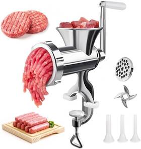 Xdggcsy 769131769063 Meat Grinder Manual Mincer - Sausage Maker Table Mount Po