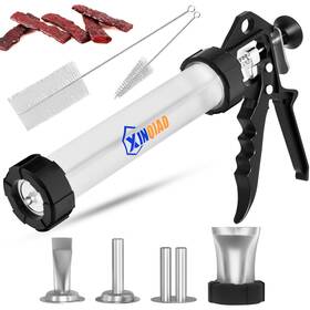 Xinqiao 749248898535 Beef Jerky Gun For Ground Meat Plastic Cannon Comes With 4 Nozzles 2