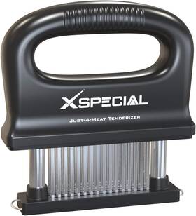 Xspecial 726667576596 Deluxe Meat Tenderizer Tool 48 Blade Stainless Steel Blades Black