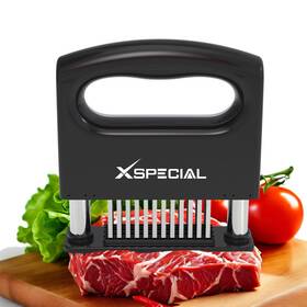 Mtb01 Xspecial Mini-deluxe Meat Tenderizer Tool 48 Blade Stainless Small Black