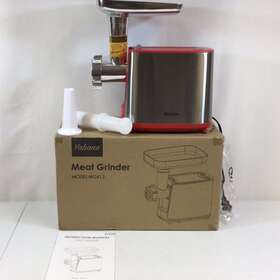 Mg412 Yabano Silver Red Corded Electric 450w Meat Grinder With Manual