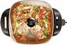 Zmkyqxwbts General Multipurpose Electric Skillet Inch With Copper Titanium Coating