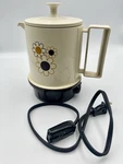 Vntg 70S Regal Poly Insta Hot Pot 5 Cup Electric Coffee/tea Mod Daisy Works Well. Fixed Price $19.99.