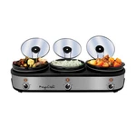 Megachef Warmer Elite 2.5QT Slow Cooker & Buffet Server 3-POT W/ Lid Rests. Fixed Price $114.64.