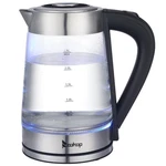 Zokop Tabletop 1100W 2.5L Electric Glass Hot Water Tea Pot Coffee Kettles. Fixed Price $22.99.