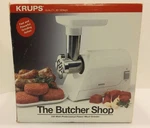 Krups The Butcher SHOP#402 150-WATT Professional Power Meat Grinder Complete Set. Fixed Price $47.50.