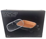 Copper Series Eco-chef 12" Electric Skillet 1400 Watts Ceramic Non Stick. Fixed Price $39.99.