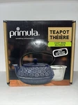Primula 34OZ Blue Floral Teapot Cast Iron + Mesh Infuser Enamel New. Fixed Price $19.95.