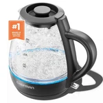 Chefman 1L Rapid-boil Kettle With Automatic Shutoff -black: Glass Electric Water. Fixed Price $25.19.
