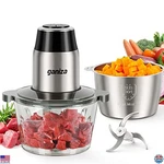 Electric Food Processor & Meat Grinder, 2 Bowls, 450W Motor, Bi-level Blades. Fixed Price $79.96.