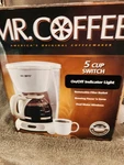 New Mr Coffee Switch 4 Cup Maker TF5 Pause Serve Black Brewer. Fixed Price $29.00.