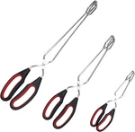 3 Pack Stainless Steel Scissor Tongs, Kitchen For Cooking Food Bbq. Fixed Price $15.99.