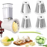 Upgraded Version - Cheese Grater Slicer Shredder Attachments For All Blue. Fixed Price $42.99.