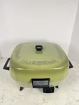 Vintage Avocado Green Electric Teflon Deep Dutch Skillet Works. Retro, Mcm. Fixed Price $27.99.