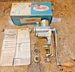 Vtg Universal Food Meat Chopper No 71 Original Box Landers Frary Clark Usa. Fixed Price $14.99.