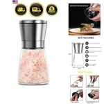 Manual Salt Pepper Grinder For Professional Chef, Best Spice Mill With Sta.... Fixed Price $19.24.