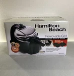 Hamilton Beach 26030 Belgian Waffle Maker With Removable Grid, Stainless Steel. Fixed Price $22.99.