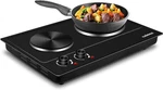 Compact 1800W Electric Double Hot Plate - Ideal For Modern Kitchen & Outdoor Use. Fixed Price $106.98.