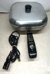 Vtg Sunbeam Controlled Heat Automatic Frying Pan / Skillet FP-10A Tested Works. Fixed Price $24.99.