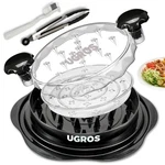 Best Chicken Shredder Large Tool Twist With Middle Plate, Food Tongs And Brush. Fixed Price $37.52.