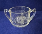 Open Sugar Bowl Two Handle Imperial Glass Co Cut Heavy (nappy) 1940'S. Fixed Price $10.00.