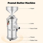 Electric Grain Mill Grinder, High Speed 1100W Commercial Grinders Sesame Peanut. Fixed Price $156.53.